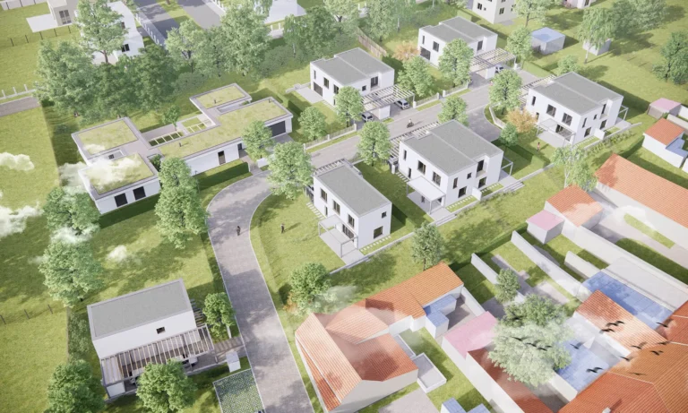 Vizualizace projektu z ptačí perspektivy