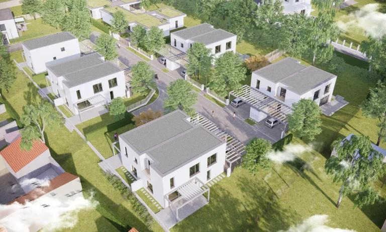 Vizualizace projektu z ptačí perspektivy
