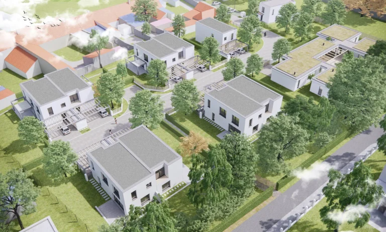 Vizualizace projektu z ptačí perspektivy